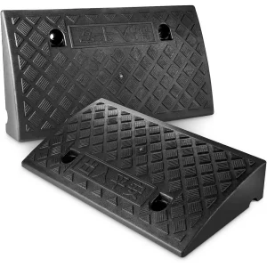 2x Kerb Ramps for Car & Wheelchair – Heavy Duty PP Access Ramp for Driveway & Garage
