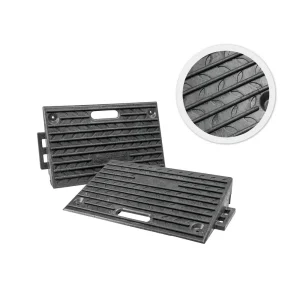 Heavy Duty Kerb Access Ramp – Recycled PVC & Rubber, 44 Tonne Capacity, 10cm Height