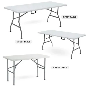 Multi-Purpose Foldable Table for Events, Camping, Home & Car Boot Sales, 6FT