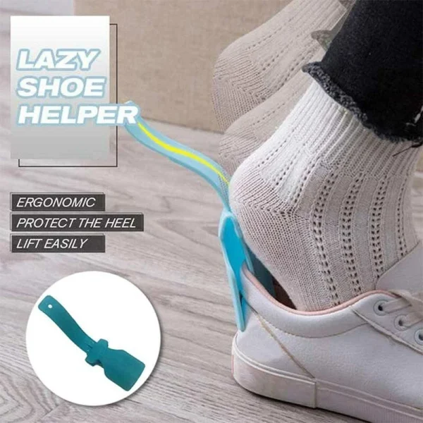 Plastic Shoe Horn Helper – Easy Slip-On Aid for Elderly, Disabled, and Pregnant Users - Image 2