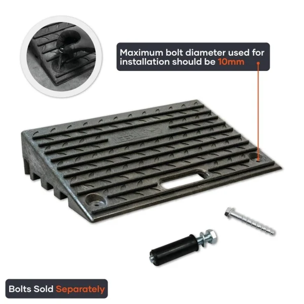 Heavy Duty Kerb Access Ramp – Recycled PVC & Rubber, 44 Tonne Capacity, 10cm Height - Image 5