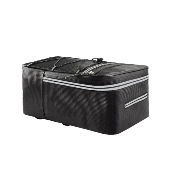 Cycling Reflective Rear Seat Bag – Waterproof Rack Pack with Rain Cover & 15L Storage - Image 6