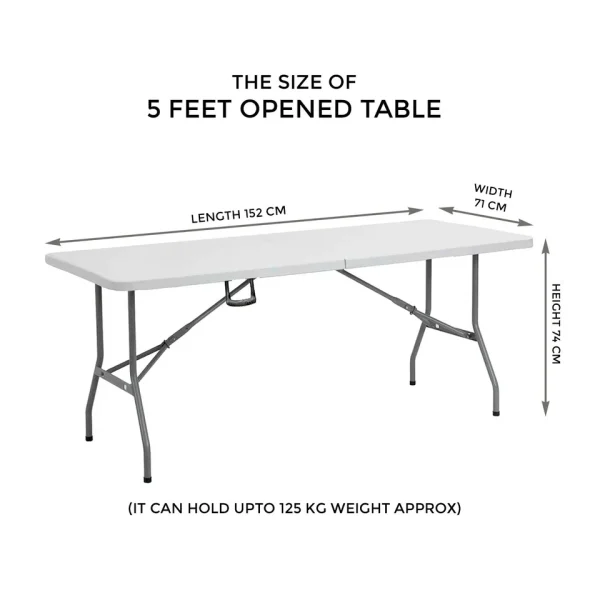 Table  Foldable Heavy-Duty – Indoor Outdoor Use for Camping, Events & Car Boot Sales - Image 10
