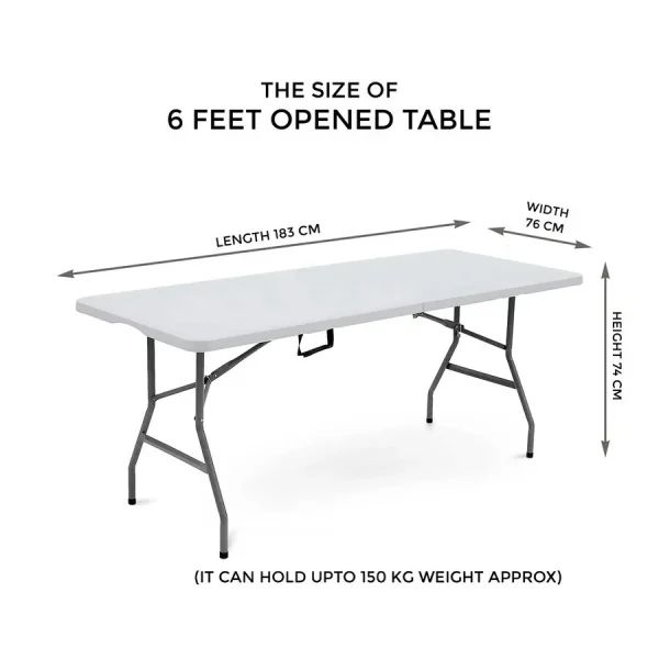Table  Foldable Heavy-Duty – Indoor Outdoor Use for Camping, Events & Car Boot Sales - Image 9