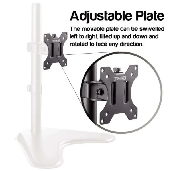 Computer Monitor Stand Mount – Fully Adjustable for 13"–32" Screens, Strong & Space-Saving - Image 16