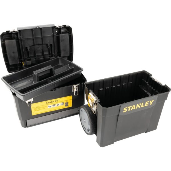 Stanley Mobile Work Centre – Rolling Tool Cart with 2-in-1 Storage & Heavy-Duty Wheels - Image 2