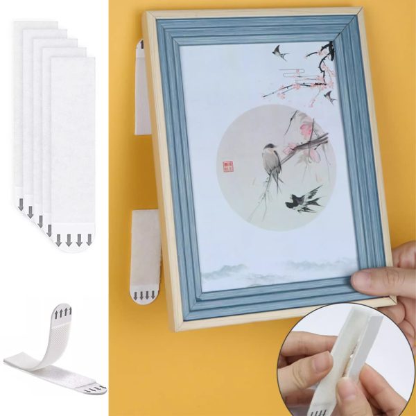 30 Pairs Removable Adhesive Hanging Strips – Wall Mount Tape for Photos & Picture Frames - Image 7