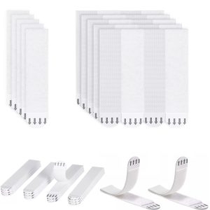 30 Pairs Removable Adhesive Hanging Strips – Wall Mount Tape for Photos & Picture Frames