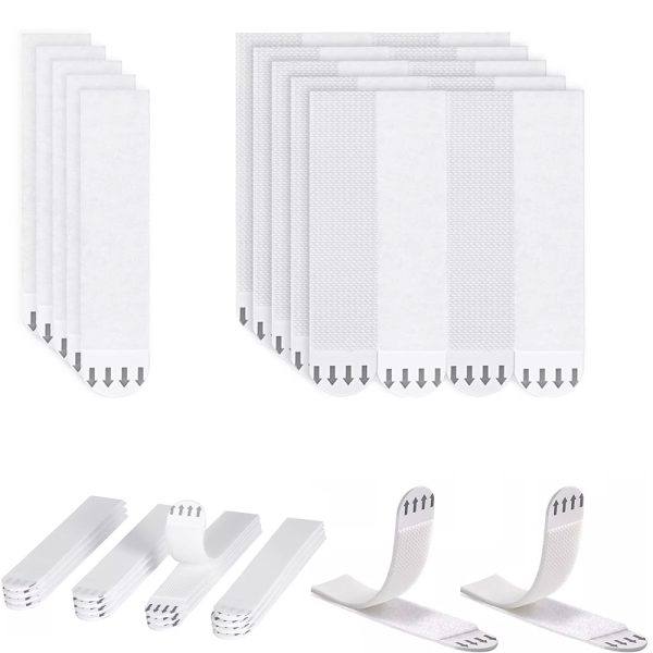 30 Pairs Removable Adhesive Hanging Strips – Wall Mount Tape for Photos & Picture Frames