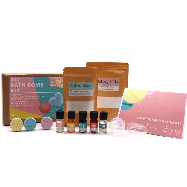 DIY Bath Bomb Making Kit – Includes Himalayan Salt, Scents & Moulds (Makes 10 Bombs) - Image 6