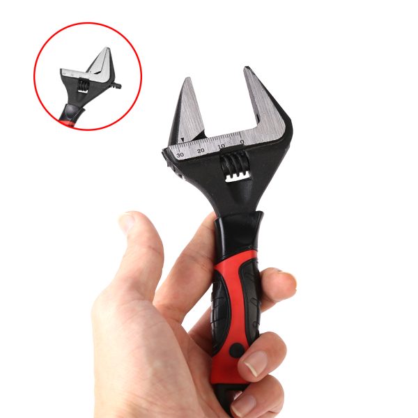 6-Inch Adjustable Spanner with Extra Wide Jaw – 0–30mm Opening, Black Oxide Finish - Image 8
