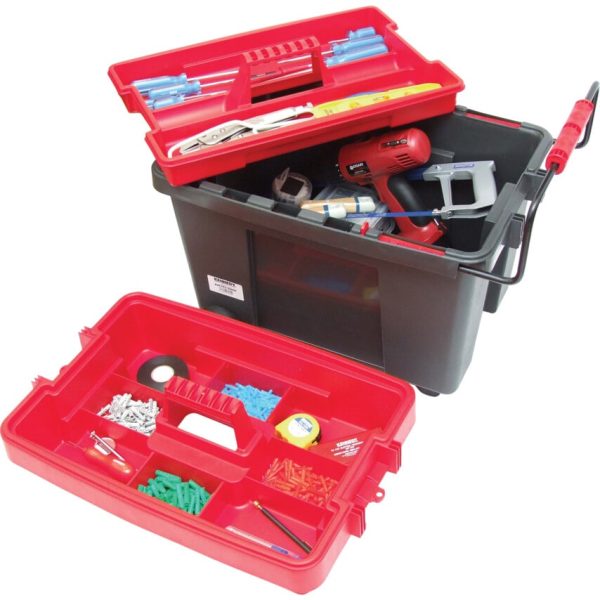 Mobile Tool Box with Large Lower Storage for Power Tools – Lockable Lid - Image 4