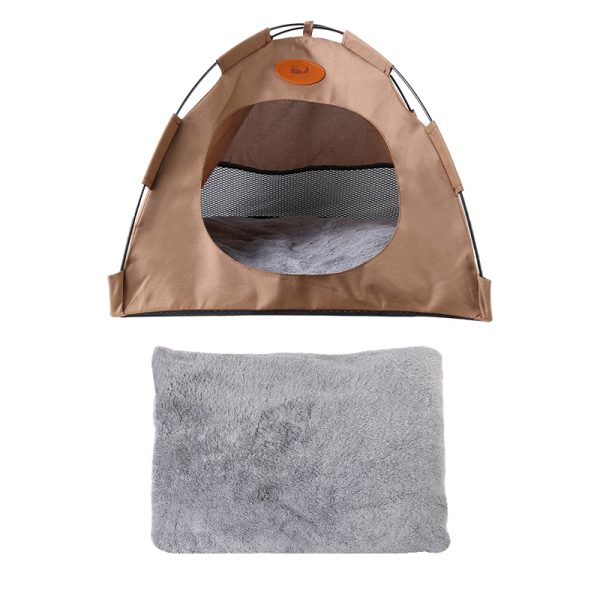 Pet Tent House for Cats and Small Dogs – Soft Bed Pad & Indoor Play Tent - Image 7