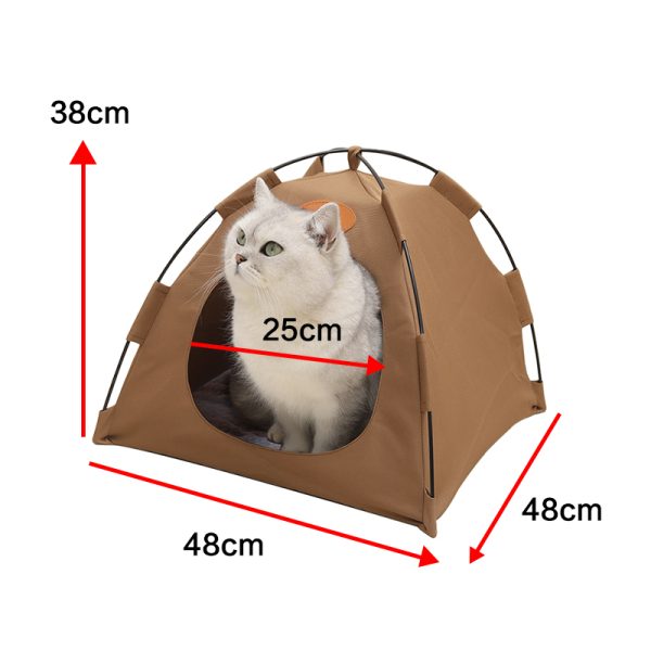 Pet Tent House for Cats and Small Dogs – Soft Bed Pad & Indoor Play Tent - Image 5