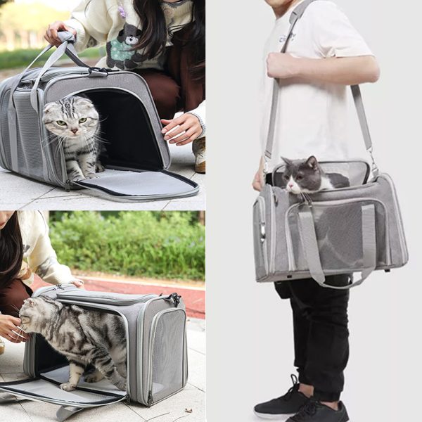 Large Soft Pet Carrier Bag – Foldable & Portable Travel Crate for Cats and Small Dogs - Image 10