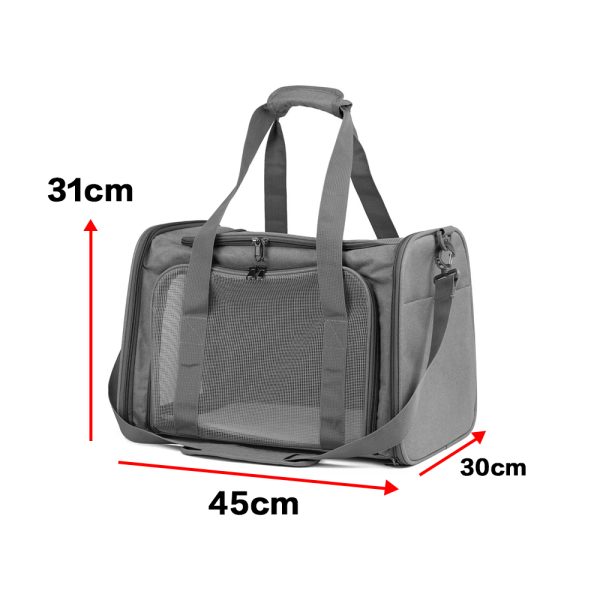 Large Soft Pet Carrier Bag – Foldable & Portable Travel Crate for Cats and Small Dogs - Image 4