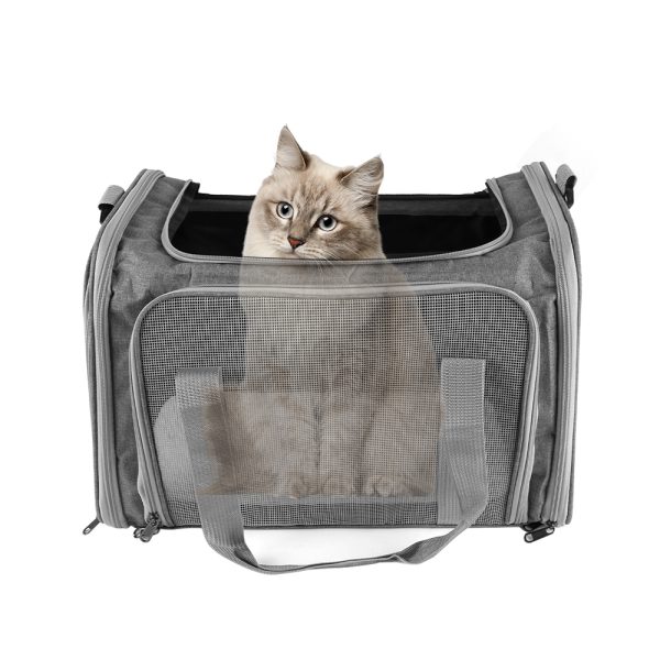 Large Soft Pet Carrier Bag – Foldable & Portable Travel Crate for Cats and Small Dogs - Image 5