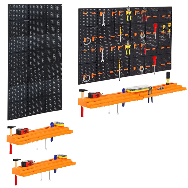 Wall-Mount Tool Organizer – 78-Piece Lightweight & Durable Storage Rack System - Image 2