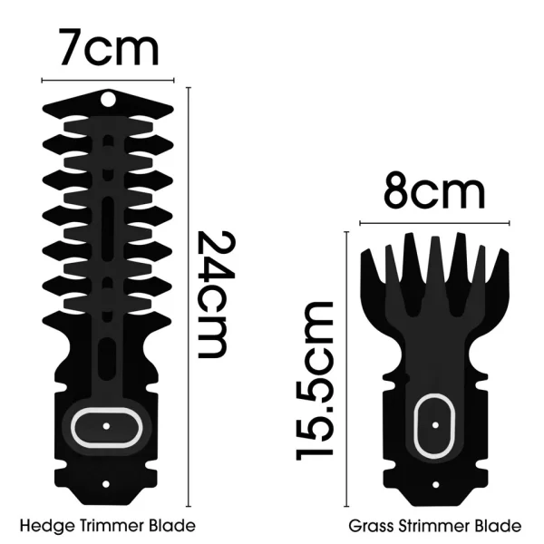 Hedge Trimmer & Grass Cutter Cordless 2-in-1 - 3.6V Rechargeable Handheld - Image 7