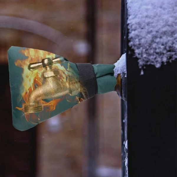 Outdoor Tap Cover – Waterproof Insulated Freeze Protection with Hook & Loop Fastening - Image 4