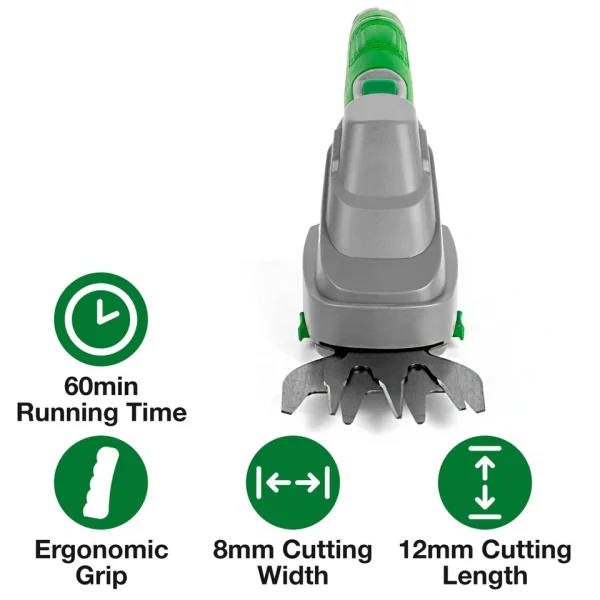 Hedge Trimmer & Grass Cutter Cordless 2-in-1 - 3.6V Rechargeable Handheld - Image 8