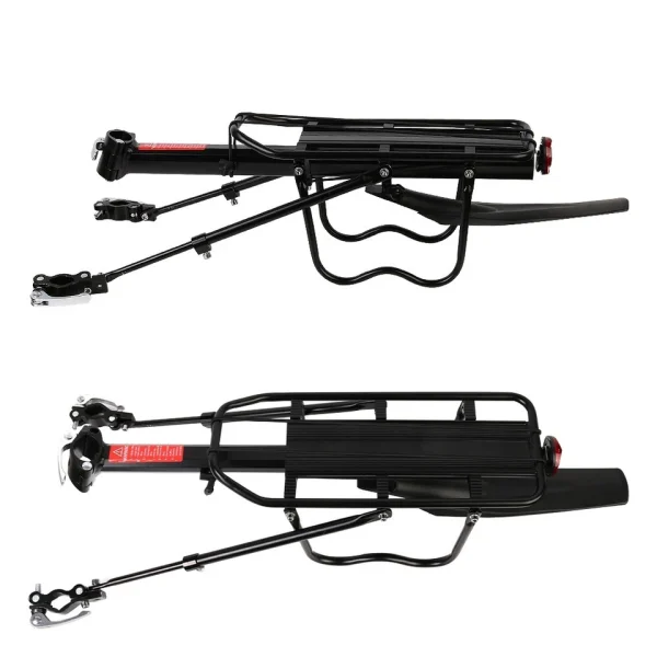 Aluminium Bicycle Rear Pannier Rack – Adjustable with Mud Guard & Safety Reflector - Image 10