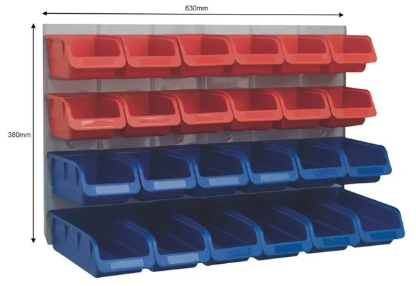 Wall-Mounted Workshop Storage Kit with Multi-Size Bins – Versatile Organizer - Image 5