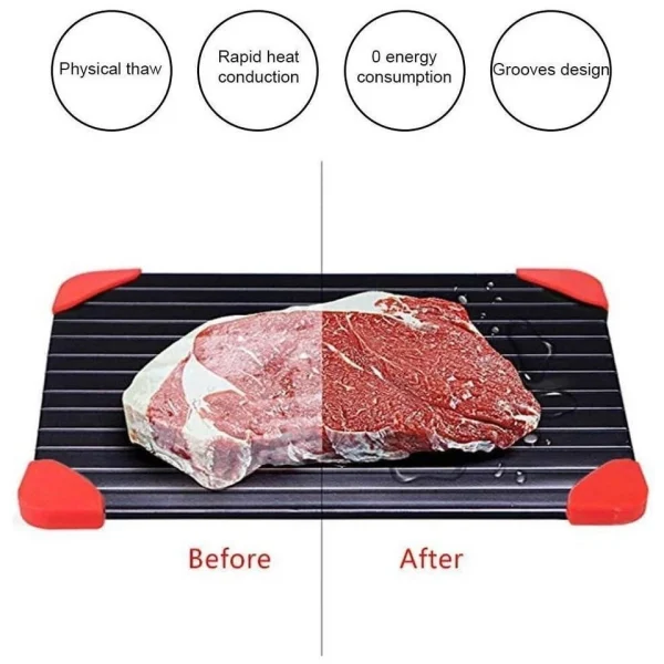 Defrosting Tray Board – Rapid Thawing Aluminium, Easy Clean & Lightweight - Image 10