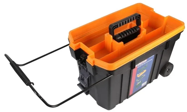 Large Rolling Tool Chest Mobile Toolbox Heavy Duty with Handle & Wheeled Storage - Image 6