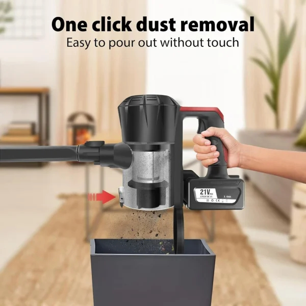 Cordless Vacuum Cleaner – 160W Lightweight Stick Vacuum with HEPA Filter & 15KPA Suction - Image 5