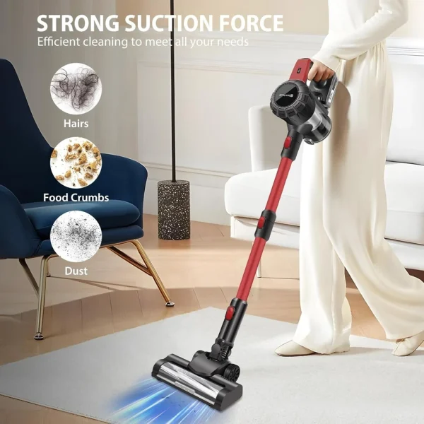 Cordless Vacuum Cleaner – 160W Lightweight Stick Vacuum with HEPA Filter & 15KPA Suction - Image 8