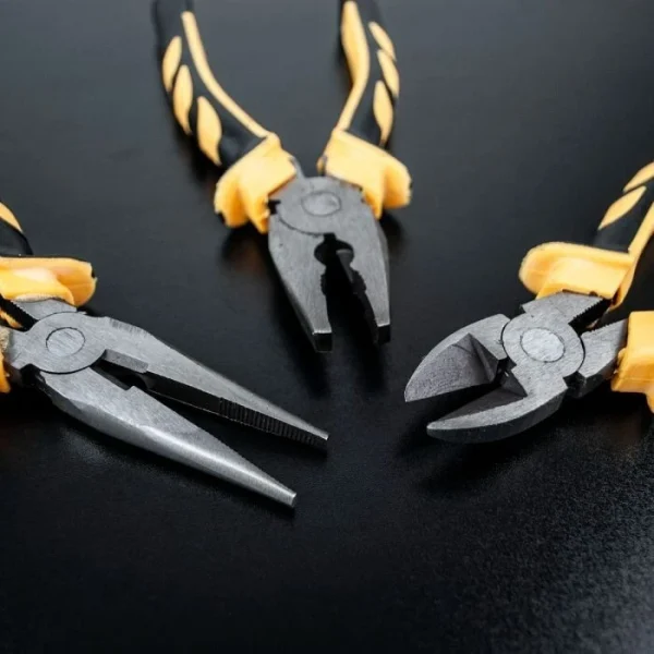 Set of 3 Pliers Soft Grip Tempered Carbon Steel for Precision & Durability - Image 6