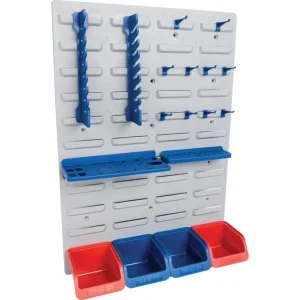 44-Piece Storage System Louvre Panel & Bin Kit for Garage, Shed or Home