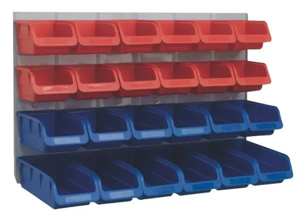 Wall-Mounted Workshop Storage Kit with Multi-Size Bins – Versatile Organizer - Image 3