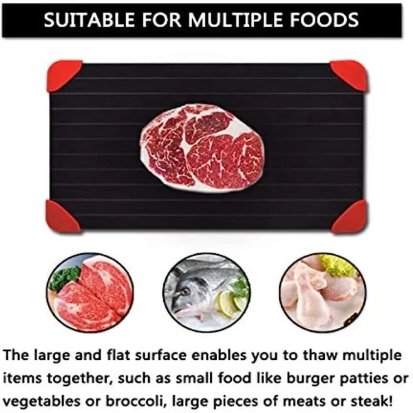 Defrosting Tray Board – Rapid Thawing Aluminium, Easy Clean & Lightweight - Image 8