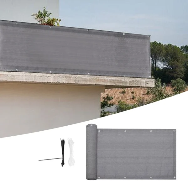 Privacy Screen Garden Balcony Fence 4.8m Cover Fabric Shade Tarp Netting - Image 7