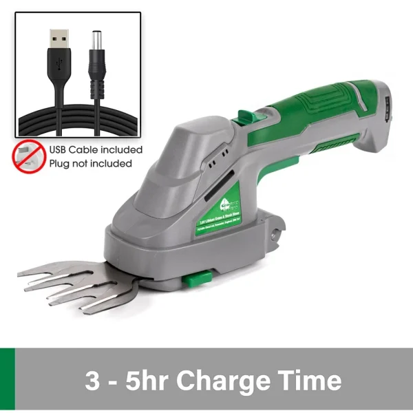 Hedge Trimmer & Grass Cutter Cordless 2-in-1 - 3.6V Rechargeable Handheld - Image 3