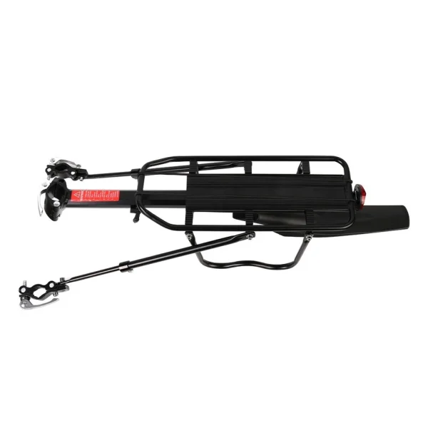 Aluminium Bicycle Rear Pannier Rack – Adjustable with Mud Guard & Safety Reflector - Image 6