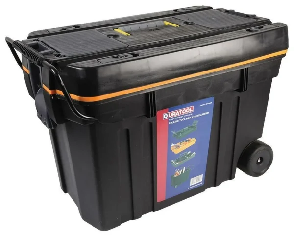 Large Rolling Tool Chest Mobile Toolbox Heavy Duty with Handle & Wheeled Storage - Image 2