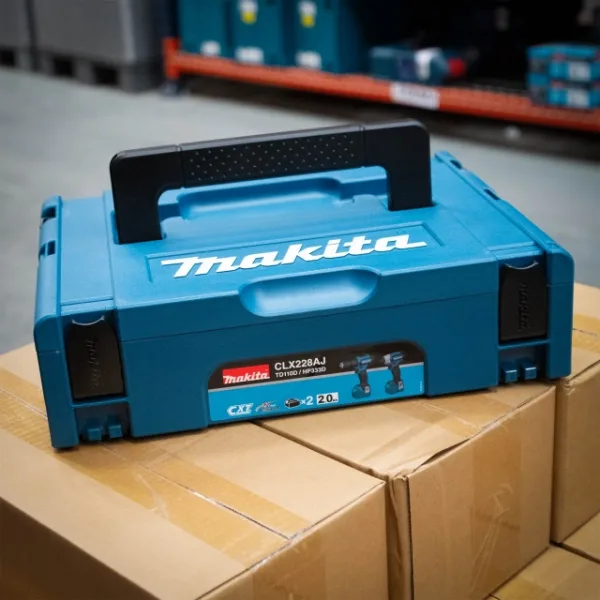 MAKITA CLX228AJ 12V TWIN PACK COMBI HAMMER DRILL + IMPACT DRIVER WITH 2 BATTERIES - Image 2