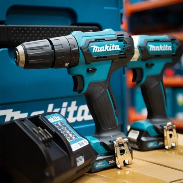 MAKITA CLX228AJ 12V TWIN PACK COMBI HAMMER DRILL + IMPACT DRIVER WITH 2 BATTERIES - Image 5