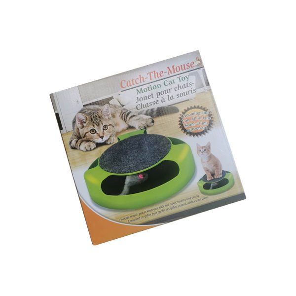 Cat Toy Catch The Mouse Interactive Teasing Kitten Toy with Scratch Board - Image 4