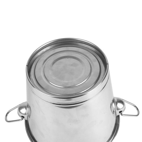 Ice Bucket Wine Cooler with Handles 5L Stainless Steel - Image 4
