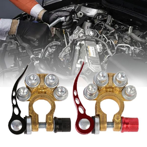 Battery Terminals Quick Release Connectors Clamps for Caravan Car Van 2 Pcs 12V - Image 3