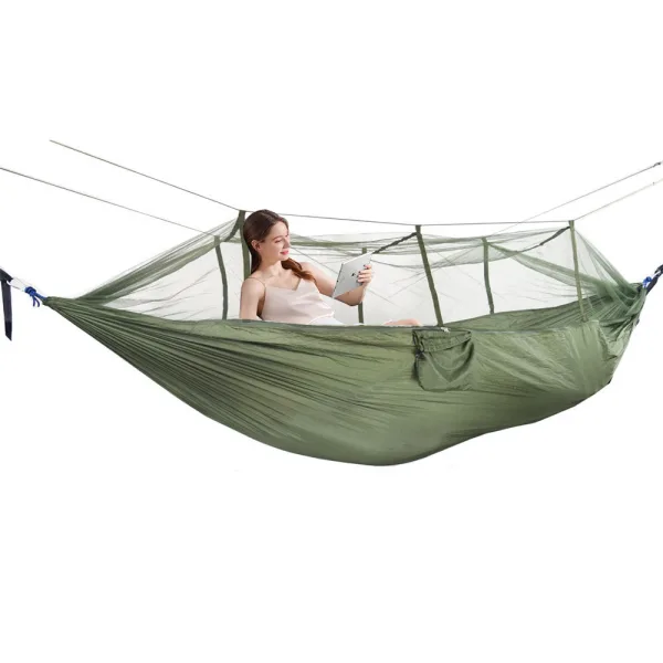 Camping Hammock Double Person with Mosquito Net Lightweight - Image 8