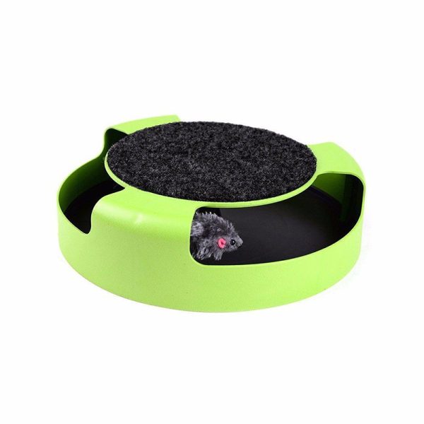 Cat Toy Catch The Mouse Interactive Teasing Kitten Toy with Scratch Board - Image 2