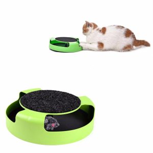 Cat Toy Catch The Mouse Interactive Teasing Kitten Toy with Scratch Board