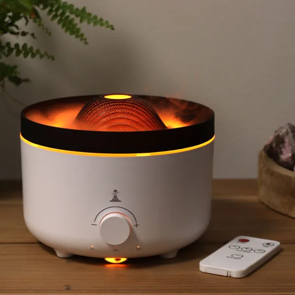 Large Volcano Effect Aroma Diffuser Two Colours 560ml Tank - Image 7