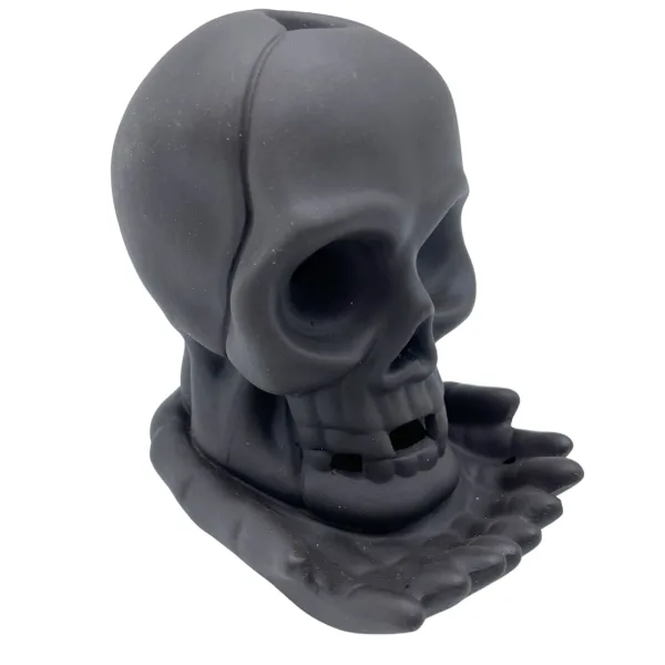 Backflow Incense Burner - Weeping Skull (with light)